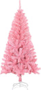 vidaXL - Kunstkerstboom - met - standaard - 120 - cm - PVC - roze