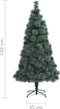 vidaXL - Kunstkerstboom - met - standaard - 150 - cm - PET - groen