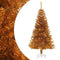 vidaXL - Kunstkerstboom - met - standaard - 150 - cm - PET - goudkleurig