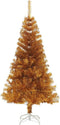 vidaXL - Kunstkerstboom - met - standaard - 150 - cm - PET - goudkleurig