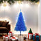 vidaXL - Kunstkerstboom - met - standaard - 150 - cm - PVC - blauw