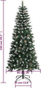 vidaXL - Kunstkerstboom - met - standaard - 150 - cm - PVC - groen