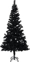 vidaXL - Kunstkerstboom - met - standaard - 150 - cm - PVC - zwart
