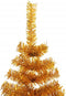 vidaXL - Kunstkerstboom - met - standaard - 180 - cm - PET - goudkleurig