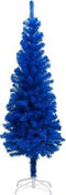 vidaXL - Kunstkerstboom - met - standaard - 180 - cm - PVC - blauw