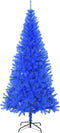 vidaXL - Kunstkerstboom - met - standaard - 180 - cm - PVC - blauw