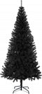 vidaXL Kunstkerstboom met standaard 180 cm PVC zwart