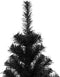 vidaXL Kunstkerstboom met standaard 180 cm PVC zwart
