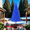 vidaXL - Kunstkerstboom - met - standaard - 210 - cm - PVC - blauw
