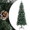 vidaXL - Kunstkerstboom - met - standaard - 210 - cm - PVC - groen