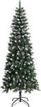 vidaXL - Kunstkerstboom - met - standaard - 210 - cm - PVC - groen