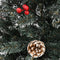 vidaXL - Kunstkerstboom - met - standaard - 210 - cm - PVC - groen