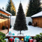 vidaXL - Kunstkerstboom - met - standaard - 210 - cm - PVC - zwart