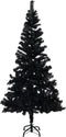 vidaXL - Kunstkerstboom - met - standaard - 240 - cm - PVC - zwart