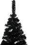 vidaXL - Kunstkerstboom - met - standaard - 240 - cm - PVC - zwart