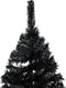vidaXL - Kunstkerstboom - met - standaard - 240 - cm - PVC - zwart