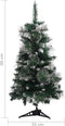 vidaXL - Kunstkerstboom - met - standaard - 90 - cm - PVC - groen - en - wit