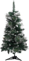 vidaXL - Kunstkerstboom - met - standaard - 90 - cm - PVC - groen - en - wit
