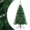 vidaXL - Kunstkerstboom - met - standaard - half - 120 - cm - PVC - groen