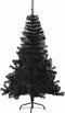 vidaXL - Kunstkerstboom - met - standaard - half - 120 - cm - PVC - zwart
