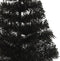 vidaXL - Kunstkerstboom - met - standaard - half - 120 - cm - PVC - zwart