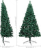 vidaXL - Kunstkerstboom - met - standaard - half - 120 - cm - PVC - groen