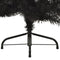 vidaXL - Kunstkerstboom - met - standaard - half - 120 - cm - PVC - zwart