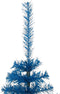 vidaXL - Kunstkerstboom - met - standaard - half - 120 - cm - PVC - blauw