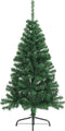 vidaXL - Kunstkerstboom - met - standaard - half - 120 - cm - PVC - groen