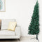 vidaXL - Kunstkerstboom - met - standaard - half - 120 - cm - PVC - groen