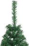 vidaXL - Kunstkerstboom - met - standaard - half - 120 - cm - PVC - groen