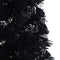 vidaXL - Kunstkerstboom - met - standaard - half - 120 - cm - PVC - zwart