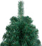 vidaXL - Kunstkerstboom - met - standaard - half - 150 - cm - PVC - groen