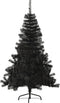 vidaXL - Kunstkerstboom - met - standaard - half - 150 - cm - PVC - zwart