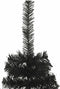 vidaXL - Kunstkerstboom - met - standaard - half - 150 - cm - PVC - zwart