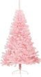vidaXL - Kunstkerstboom - met - standaard - half - 150 - cm - PVC - roze