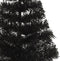 vidaXL - Kunstkerstboom - met - standaard - half - 150 - cm - PVC - zwart