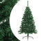 vidaXL - Kunstkerstboom - met - standaard - half - 150 - cm - PVC - groen