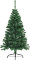 vidaXL - Kunstkerstboom - met - standaard - half - 150 - cm - PVC - groen
