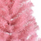 vidaXL - Kunstkerstboom - met - standaard - half - 150 - cm - PVC - roze
