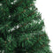 vidaXL - Kunstkerstboom - met - standaard - half - 150 - cm - PVC - groen
