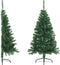 vidaXL - Kunstkerstboom - met - standaard - half - 150 - cm - PVC - groen