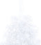 vidaXL - Kunstkerstboom - met - standaard - half - 180 - cm - PVC - wit