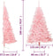 vidaXL - Kunstkerstboom - met - standaard - half - 180 - cm - PVC - roze