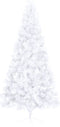 vidaXL - Kunstkerstboom - met - standaard - half - 180 - cm - PVC - wit