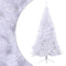 vidaXL - Kunstkerstboom - met - standaard - half - 180 - cm - PVC - wit