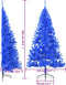 vidaXL - Kunstkerstboom - met - standaard - half - 180 - cm - PVC - blauw