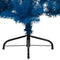 vidaXL - Kunstkerstboom - met - standaard - half - 210 - cm - PVC - blauw