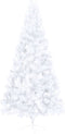 vidaXL - Kunstkerstboom - met - standaard - half - 210 - cm - PVC - groen