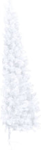 vidaXL - Kunstkerstboom - met - standaard - half - 210 - cm - PVC - groen